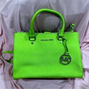 Michael Kors Lime Green Satchel